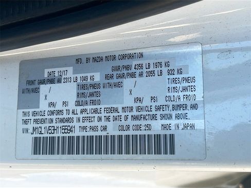 Used 2017 MAZDA MAZDA6 Touring image 30