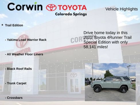 Used 2022 Toyota 4Runner Trail Special Edition AWD/4WD image 7