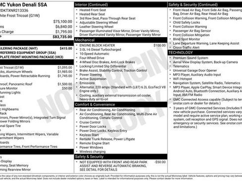 Used 2022 GMC Yukon Denali w/ Max Trailering Package AWD/4WD image 43