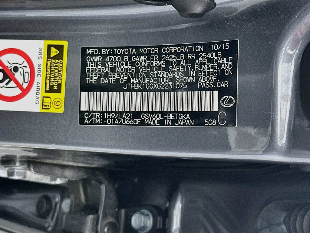 Used 2016 Lexus ES 350 w/ Premium Package w/Wood Trim FWD image 33