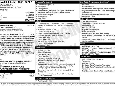 Used 2013 Chevrolet Suburban LTZ AWD/4WD image 39