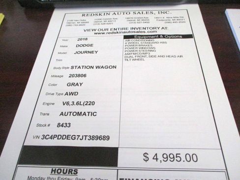 Used 2018 Dodge Journey GT AWD/4WD image 16