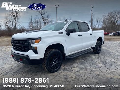 Used 2023 Chevrolet Silverado 1500 Custom Trail Boss w/ LPO, Dark Essentials Package AWD/4WD image 1