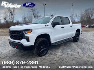 Used 2023 Chevrolet Silverado 1500 Custom Trail Boss w/ LPO, Dark Essentials Package AWD/4WD 360° Tour