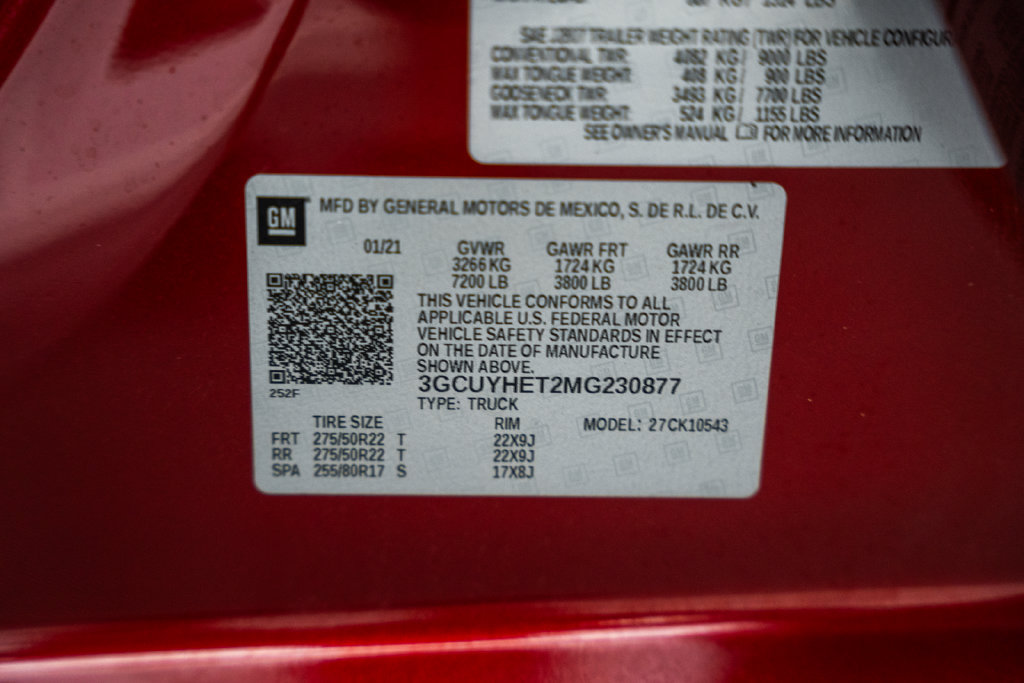 Used 2021 Chevrolet Silverado 1500 High Country w/ Technology Package AWD/4WD image 44