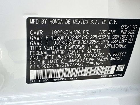 New 2026 Honda HR-V EX-L image 29