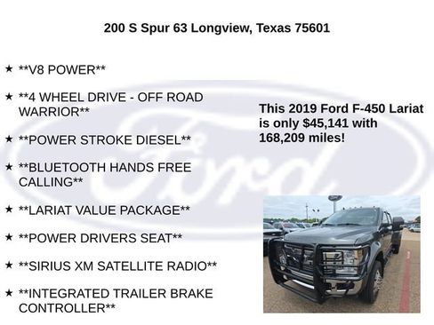 Used 2019 Ford F450 Lariat w/ Lariat Value Package AWD/4WD image 20