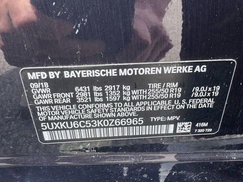 Used 2019 BMW X6 xDrive50i w/ M Sport Package AWD/4WD image 53