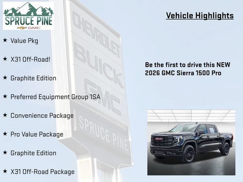 New 2026 GMC Sierra 1500 Pro w/ Graphite Edition AWD/4WD image 5