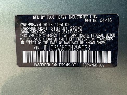 Used 2016 Subaru Impreza 2.0i AWD/4WD image 30
