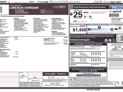 Used 2022 Lincoln Corsair FWD w/ Equipment Group 101A image 26