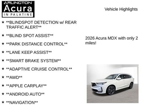 New 2026 Acura MDX w/ Advance Package image 7