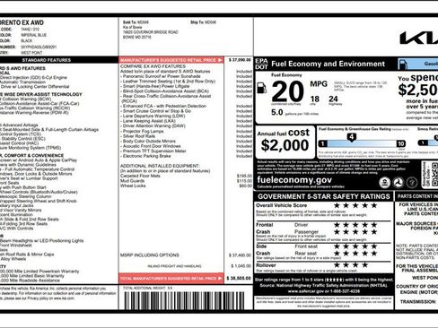 Used 2020 Kia Sorento EX image 3