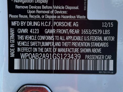 Certified 2016 Porsche 911 Carrera GTS RWD image 40