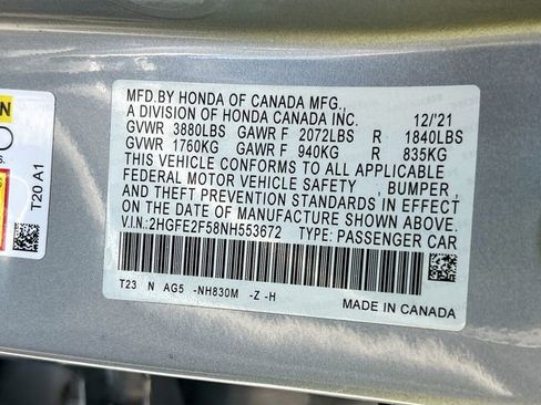 Used 2022 Honda Civic Sport image 36