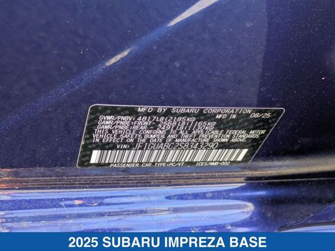 Certified 2025 Subaru Impreza 2.0i image 28