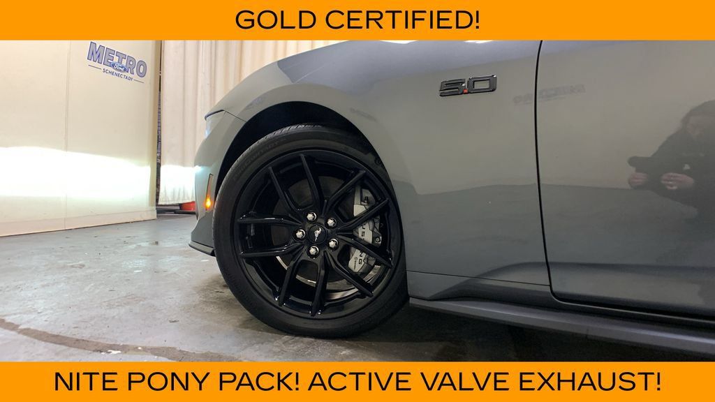 Certified 2025 Ford Mustang GT Premium w/ Mustang Nite Pony Package RWD image 35