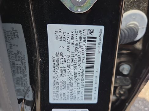 Certified 2025 Honda Civic Sport image 16