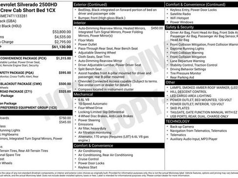 New 2026 Chevrolet Silverado 2500 Custom w/ Custom Convenience Package AWD/4WD image 4