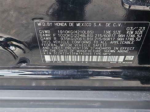 Certified 2023 Honda HR-V LX image 14