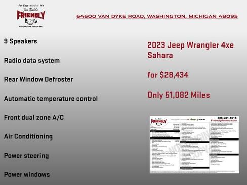 Used 2023 Jeep Wrangler Unlimited Sahara w/ Cold Weather Group AWD/4WD image 4