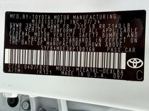 Used 2024 Toyota Corolla LE FWD image 24