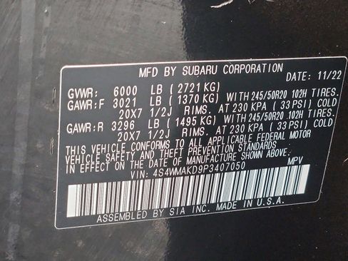 Used 2023 Subaru Ascent Onyx Edition Limited image 27