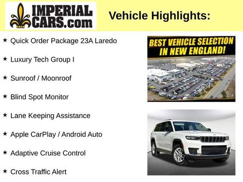 Used 2023 Jeep Grand Cherokee L Laredo w/ Luxury Tech Group I AWD/4WD image 8