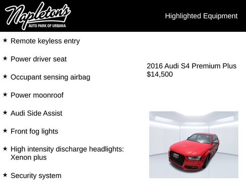 Used 2016 Audi S4 Premium Plus w/ Technology Package AWD/4WD image 6