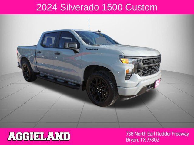 Used 2024 Chevrolet Silverado 1500 Custom w/ Turbomax Blackout Package RWD image 1