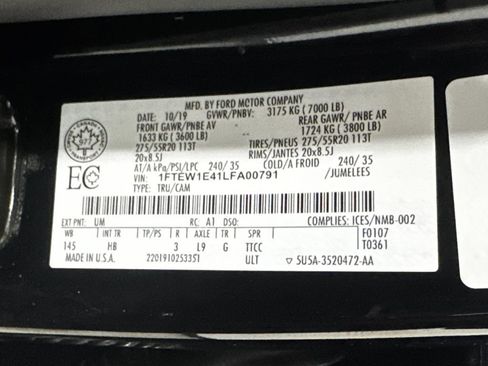 Used 2020 Ford F150 Lariat w/ Equipment Group 502A Luxury image 44