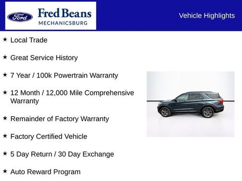 Certified 2022 Ford Explorer XLT w/ Equipment Group 202A AWD/4WD image 7