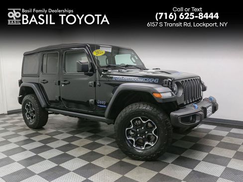 Used 2022 Jeep Wrangler Unlimited Rubicon 4xe w/ Cold Weather Group AWD/4WD image 1