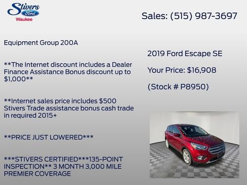 Used 2019 Ford Escape SE AWD/4WD image 7