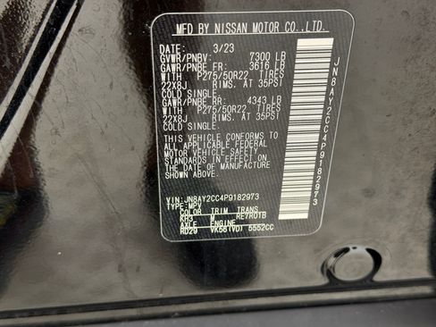 Used 2023 Nissan Armada Platinum w/ Cargo Package RWD image 25