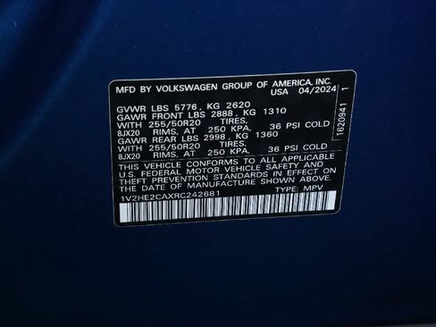 Certified 2024 Volkswagen Atlas Cross Sport SE AWD/4WD image 20