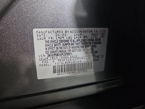 Certified 2023 Nissan Kicks S FWD image 31
