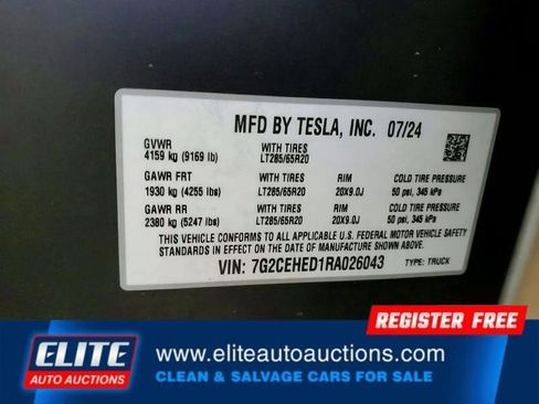 Used 2024 Tesla Cybertruck AWD Crew Cab image 20