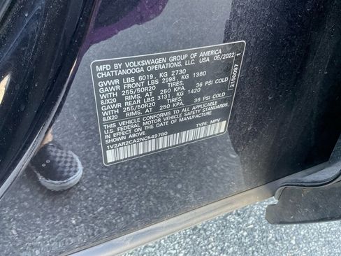 Used 2022 Volkswagen Atlas SEL R-Line AWD/4WD image 39