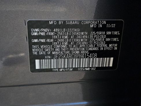 Certified 2023 Subaru Forester Touring AWD/4WD image 39
