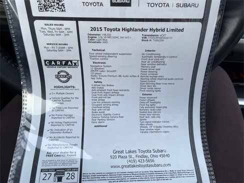 Used 2015 Toyota Highlander Limited image 28