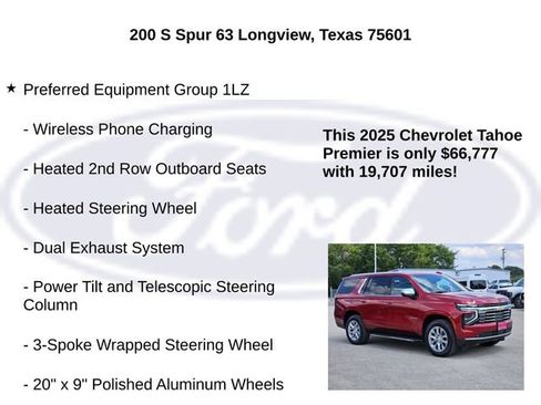 Used 2025 Chevrolet Tahoe Premier RWD image 15