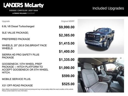 Used 2025 GMC Sierra 2500 SLE w/ SLE Value Package; image 15