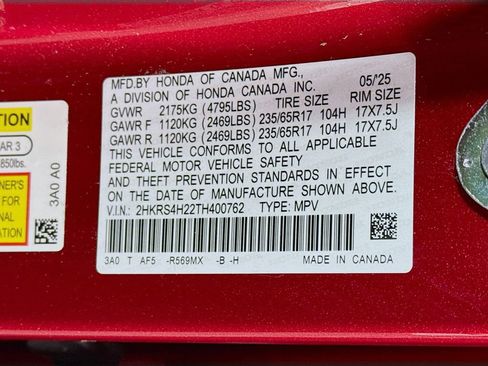 Certified 2026 Honda CR-V LX image 28