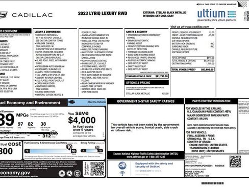 Used 2023 Cadillac Lyriq 2WD image 3