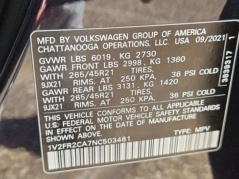Used 2022 Volkswagen Atlas SEL Premium AWD/4WD image 34