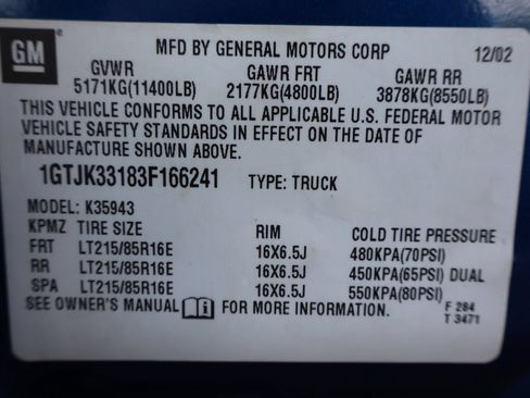 Used 2003 GMC Sierra 3500 SLE AWD/4WD image 43