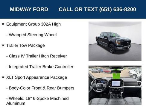 Certified 2023 Ford F150 XLT w/ Equipment Group 302A High AWD/4WD image 25