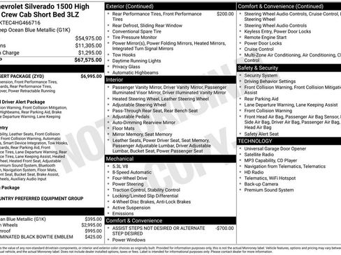 Used 2017 Chevrolet Silverado 1500 High Country w/ High Desert Package AWD/4WD image 47