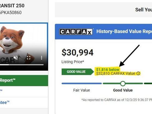 Used 2023 Ford Transit 250 Medium Roof image 2